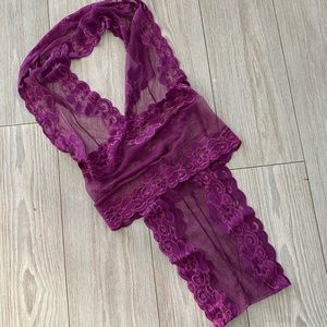 Purple Lace One Piece